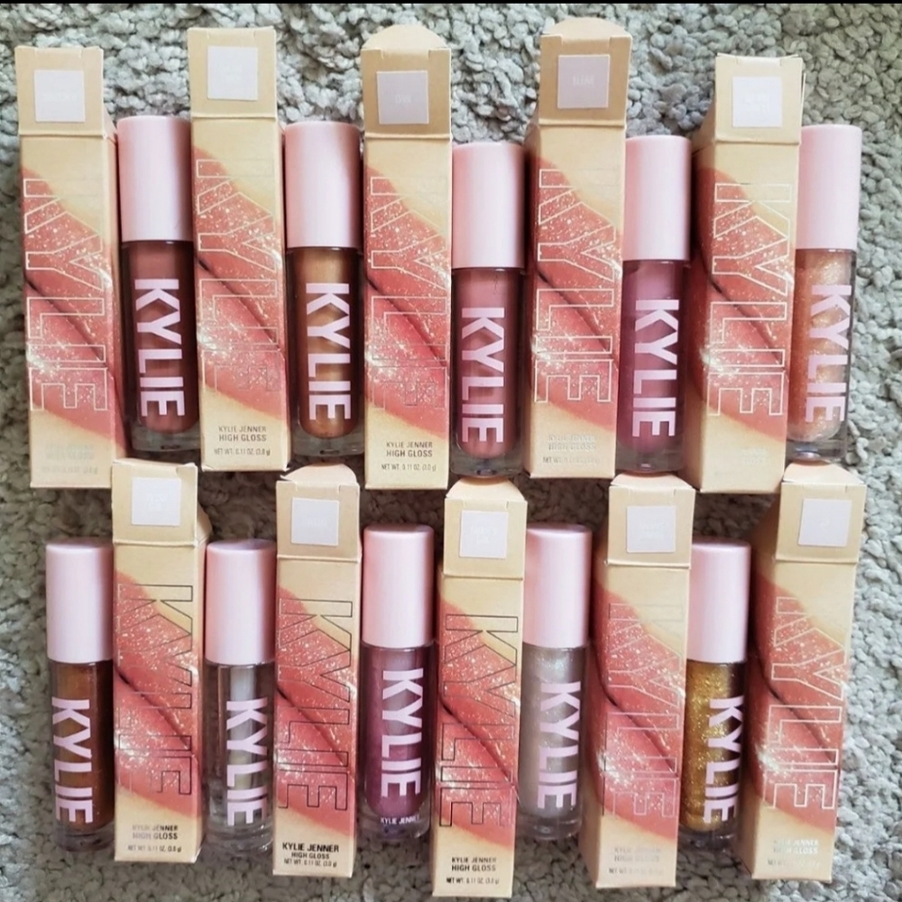 Kylie Cosmetics High Gloss lipgloss bundle 10 pieces BNIB